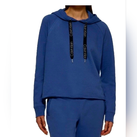 Calvin Klein Tops - Calvin Klein Women's Classic Blue Sweatshirt Hoodie Nwt Size L